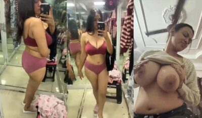 Aagmaal Mallu Aunty Dress Change Trail Room